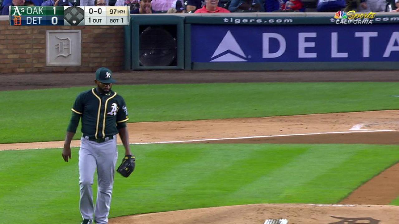 Alcantara strikes out Kinsler