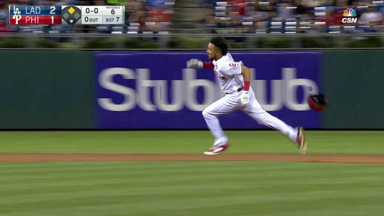 Crawford's first MLB triple