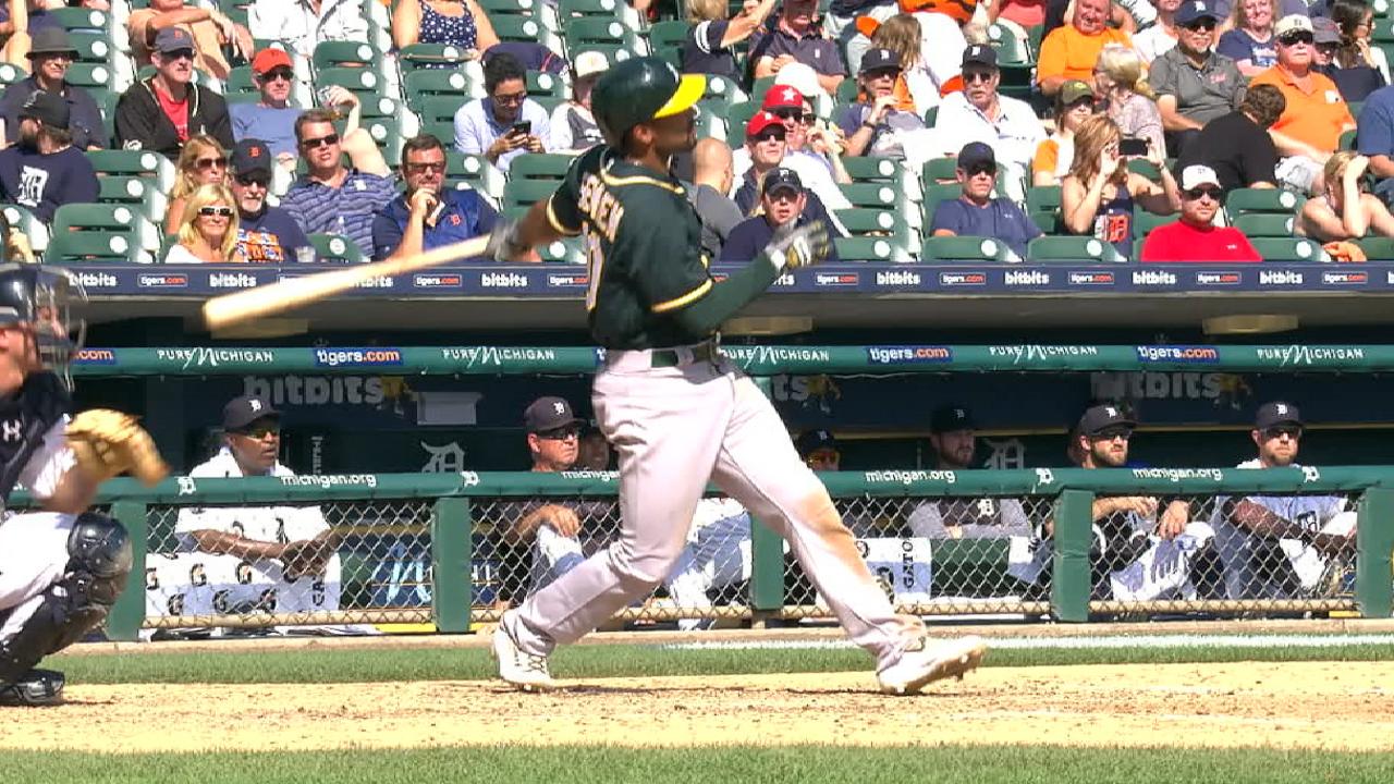 Marcus Semien protagonizó la victoria de los Atléticos sobre los Tigres