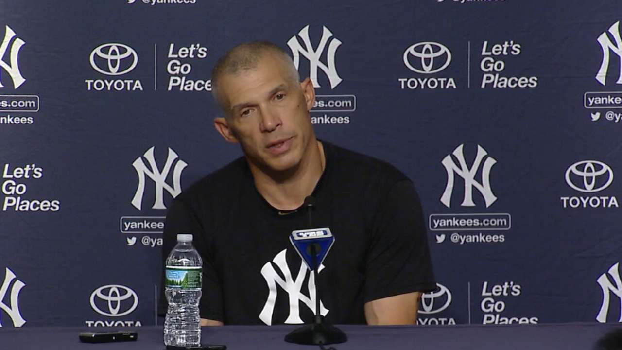 Girardi on foul ball