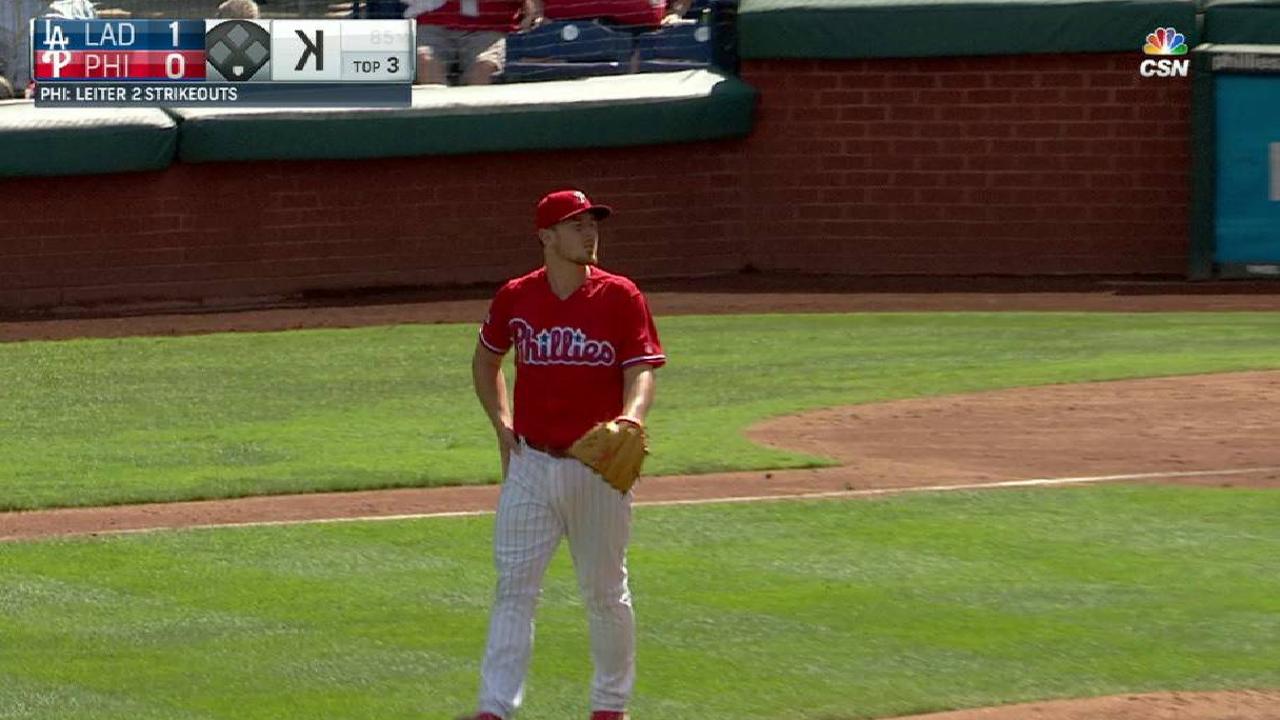 Leiter freezes Barnes
