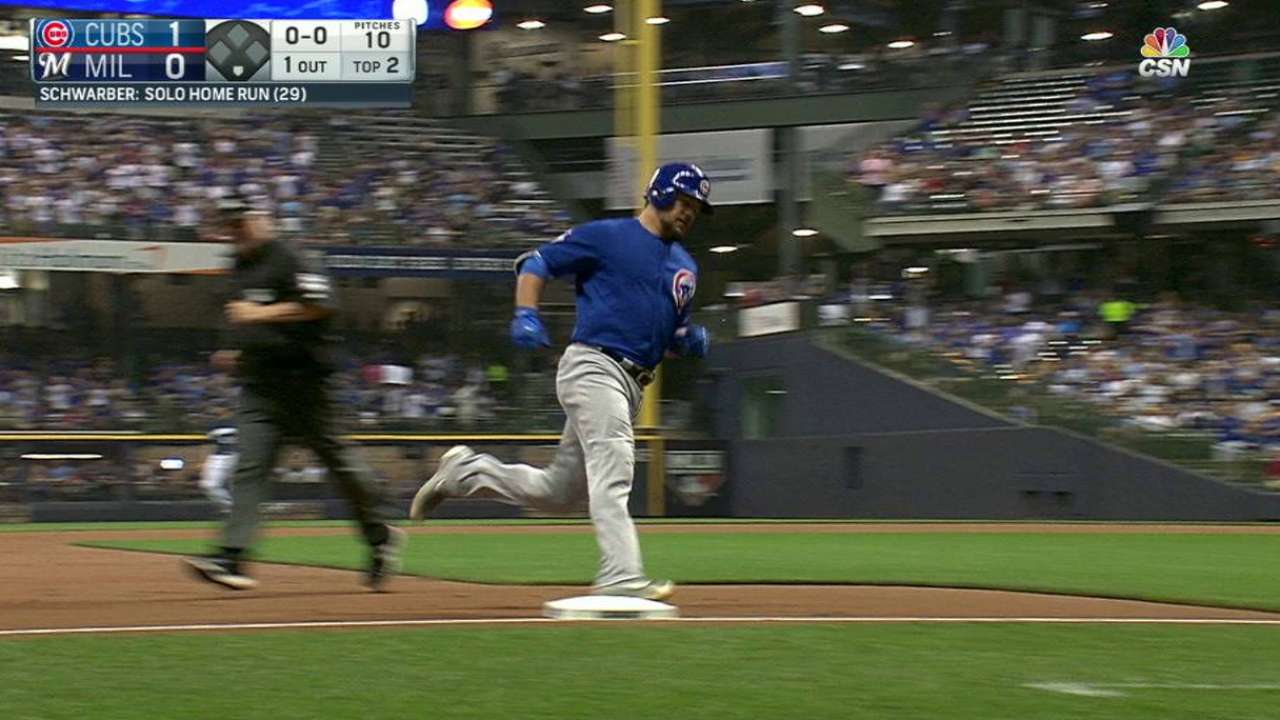 Schwarber's solo home run