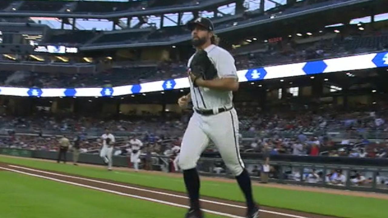 Dickey tosses eight innings