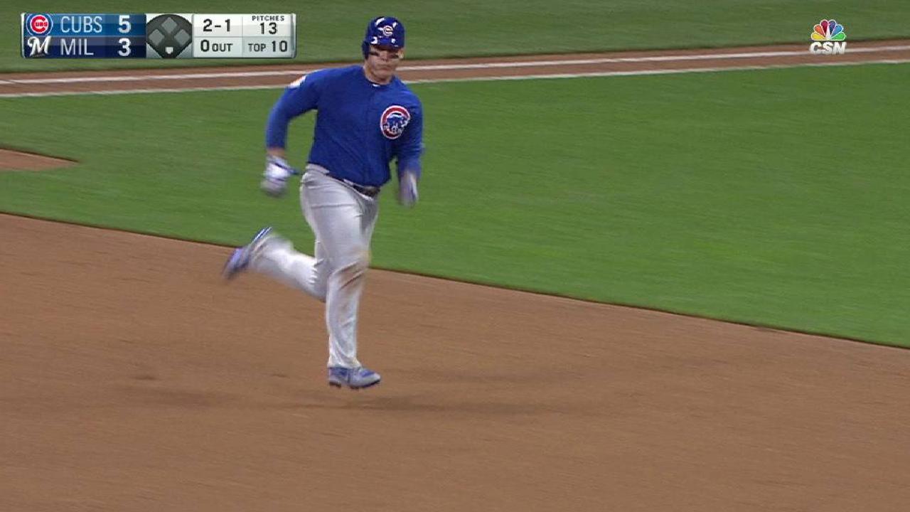 Rizzo crushes a triple
