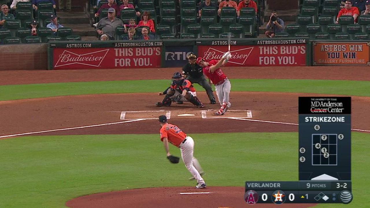 Verlander K's Trout