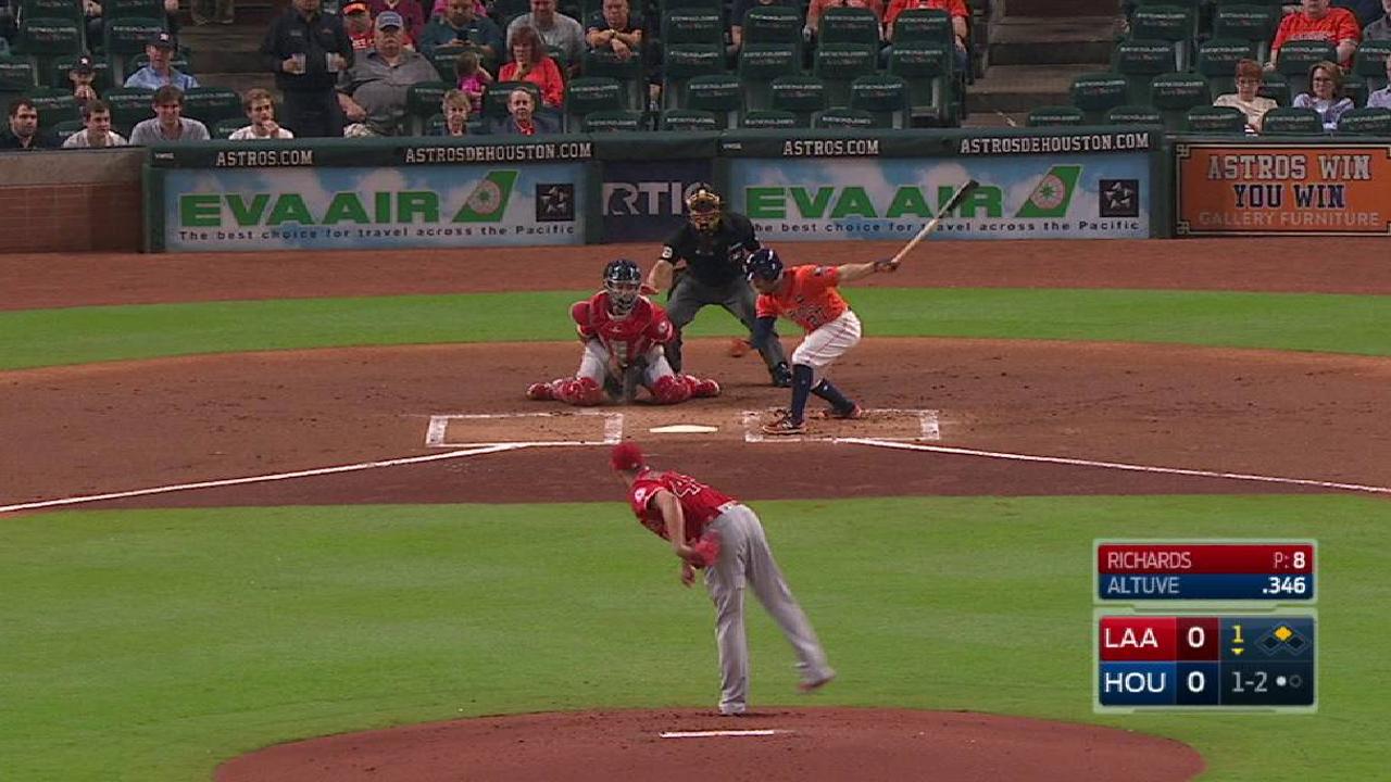 Richards' stellar start cut short by pitch count