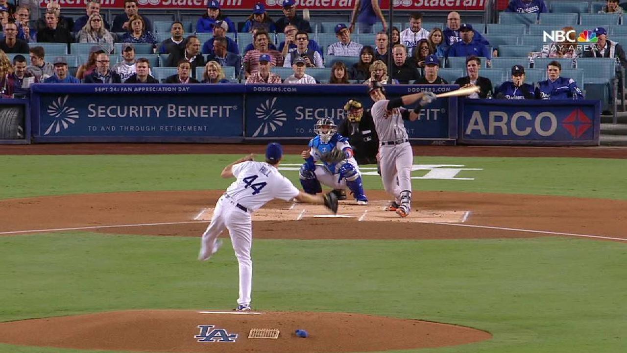 Samardzija takes loss as Dodgers clinch