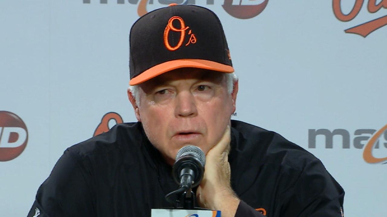 Showalter on 8-3 loss to Rays