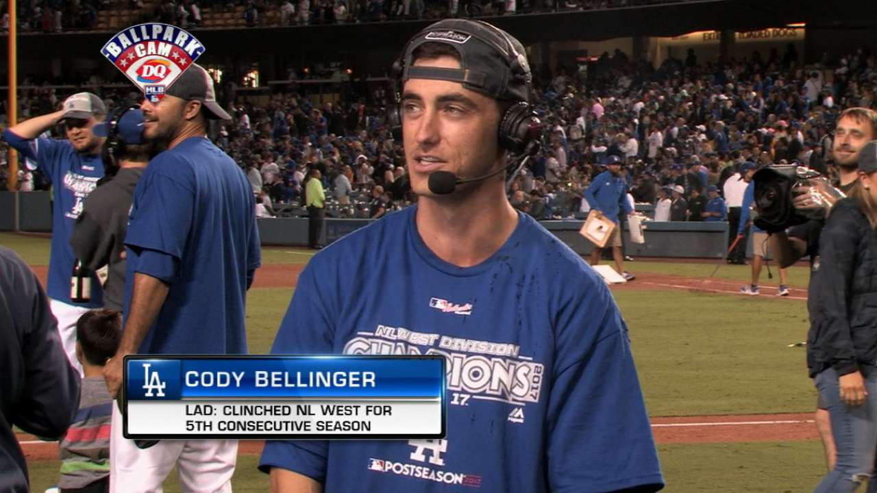 Bellinger on clinching NL West