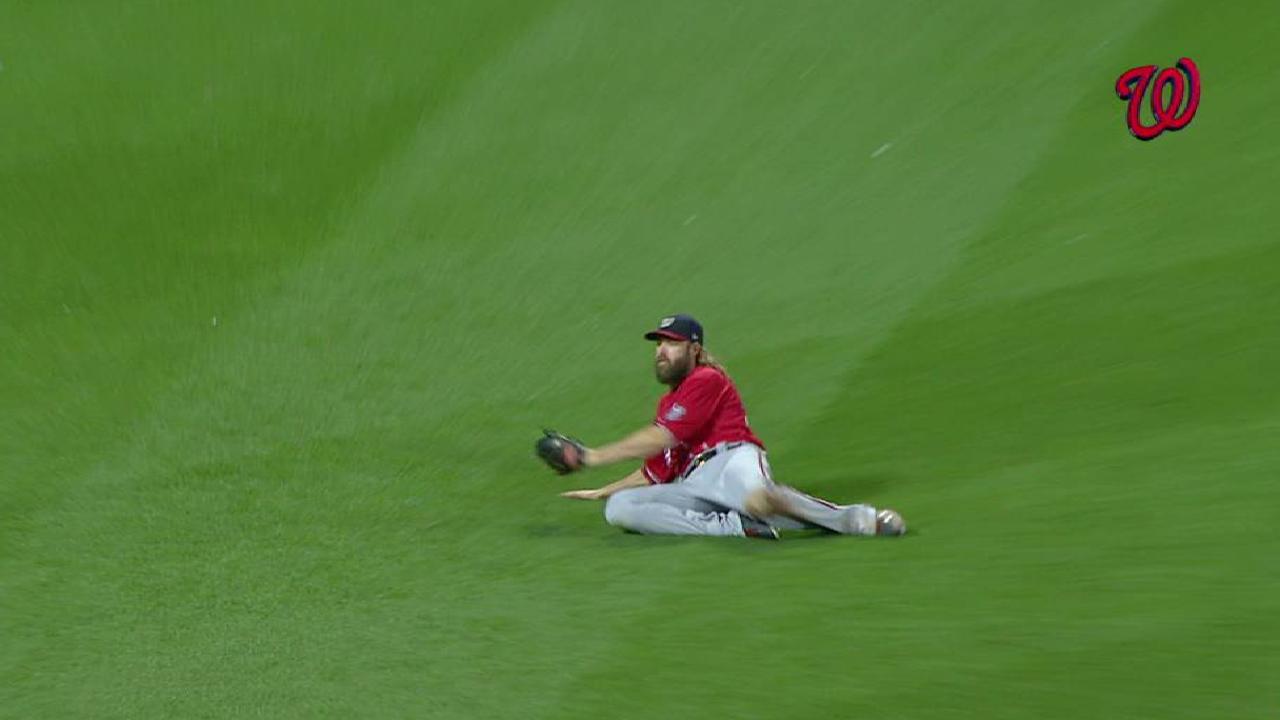 Werth's nice sliding catch