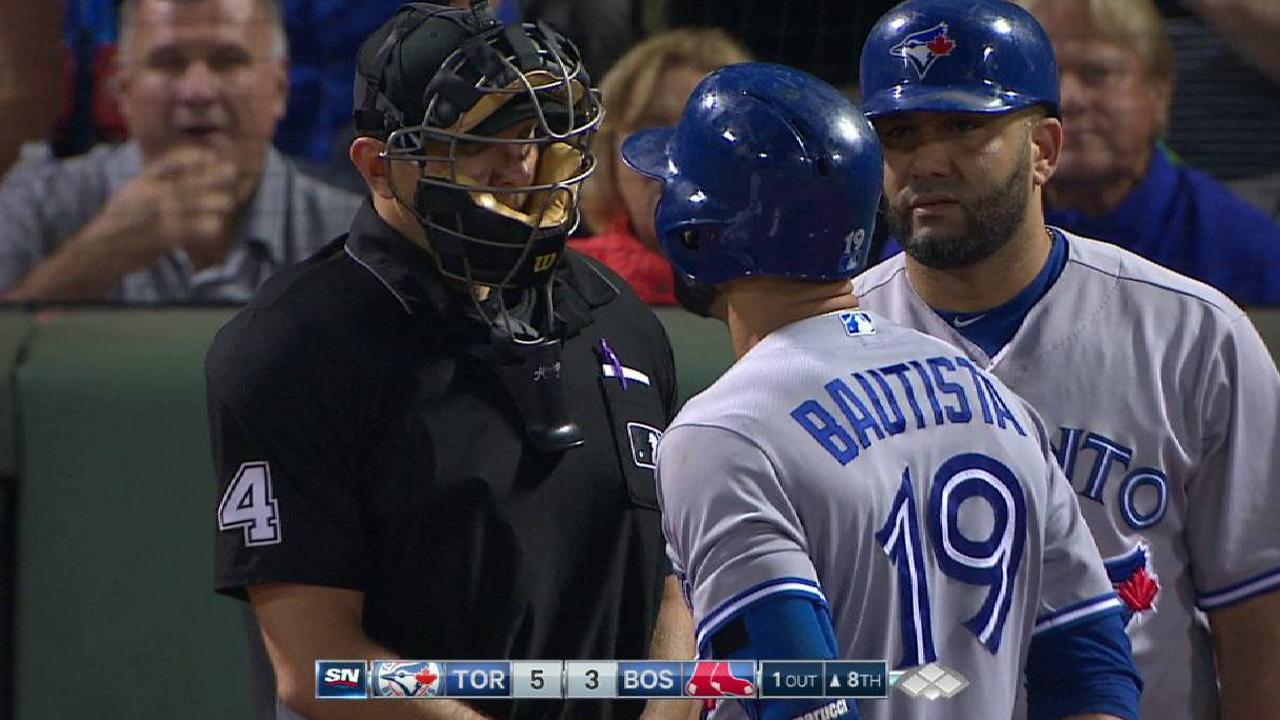 Bautista ejected after strikeout