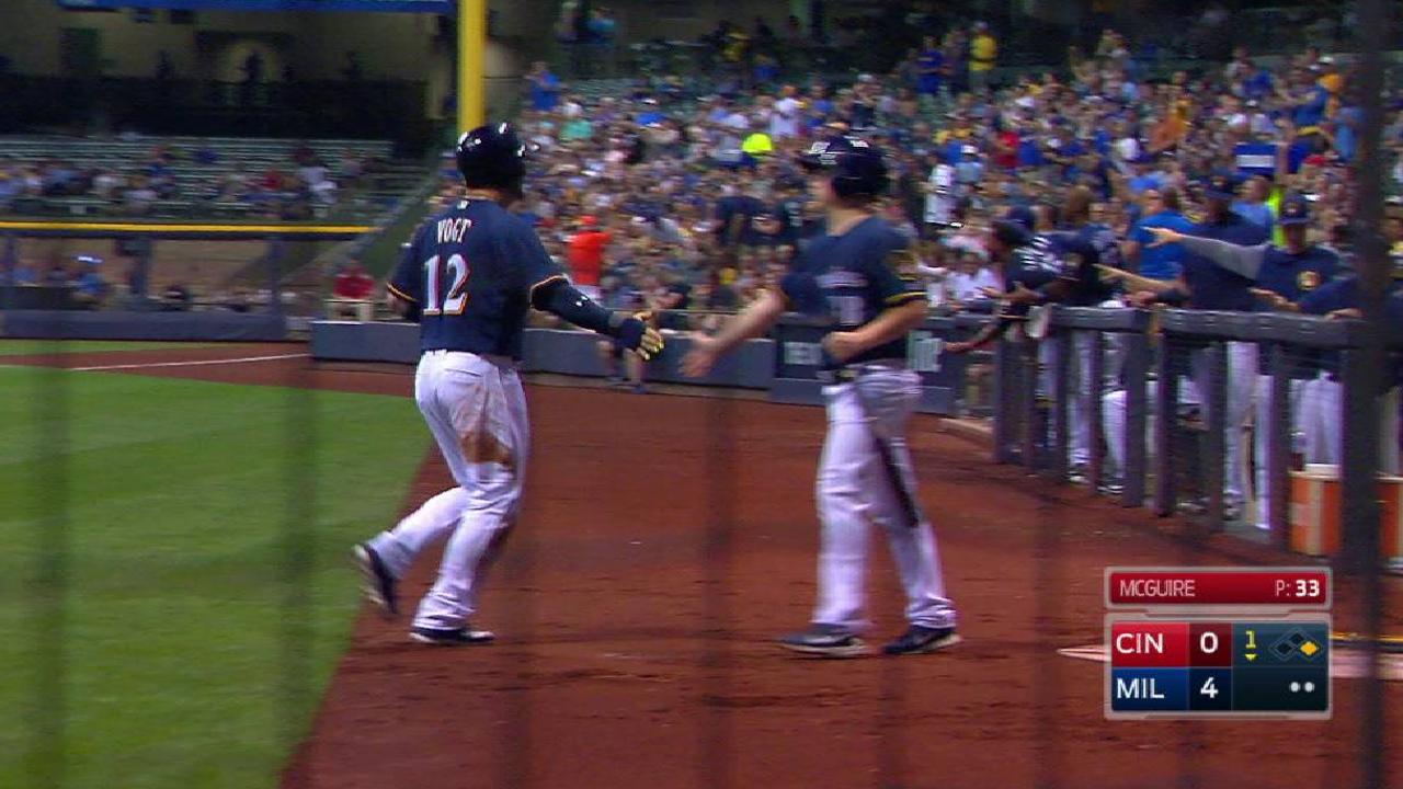 Arcia drives in Vogt
