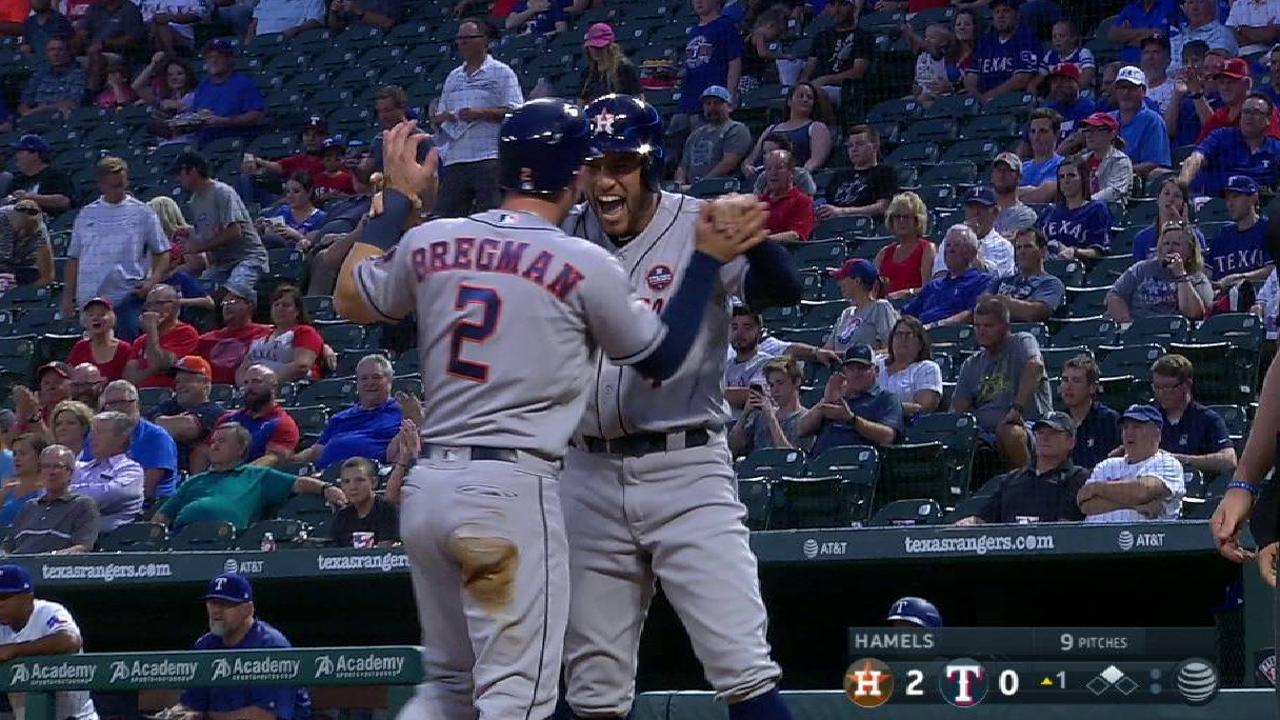 Astros apalean a Rangers y aseguran ventaja de local en su SDLA