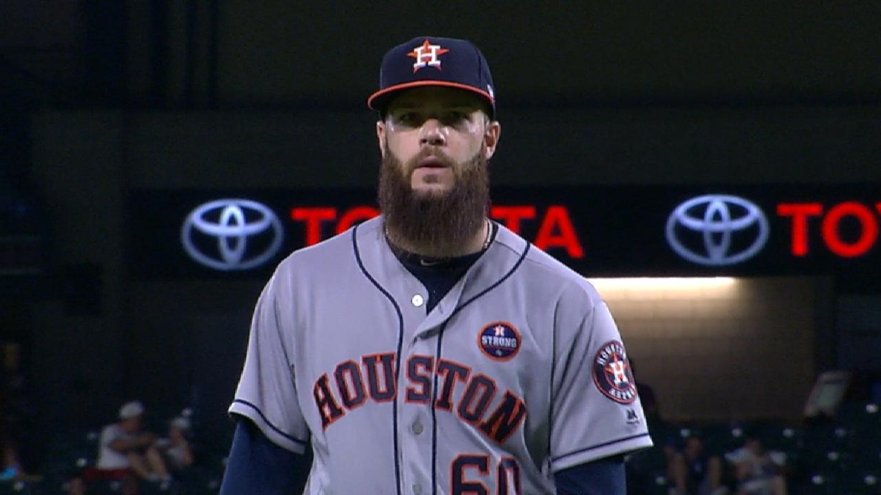 Keuchel strikes out eight