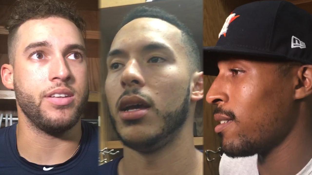 Astros talk hot bats in sweep
