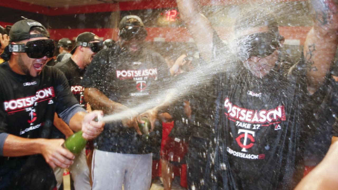 Twins celebrate Wild Card berth