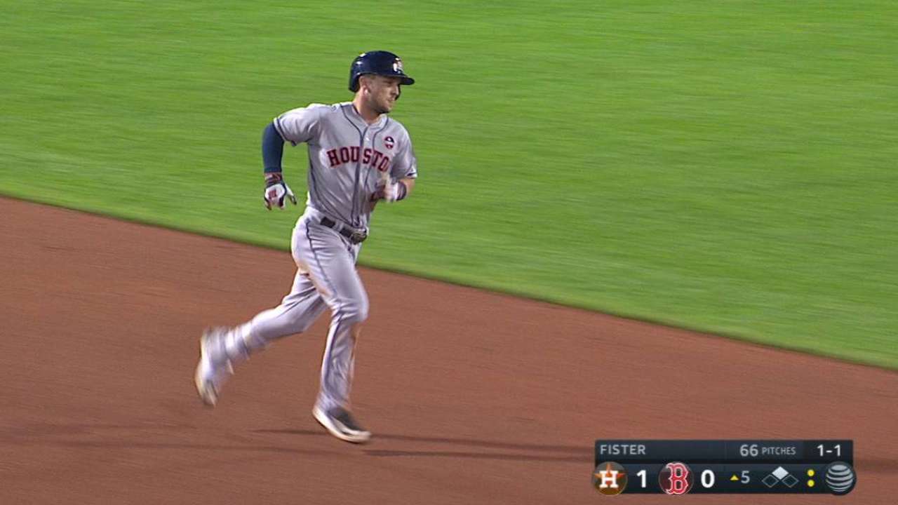Astros' 100th win keeps Sox's magic number 1