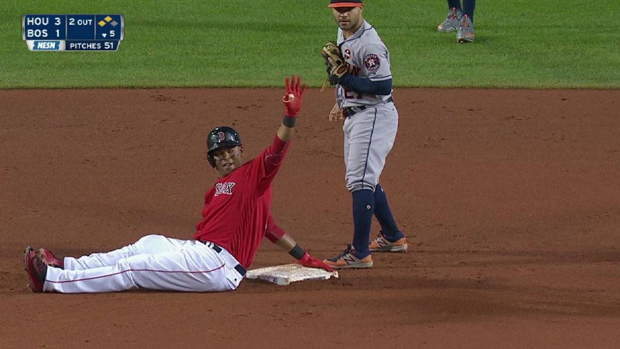 Devers' RBI double