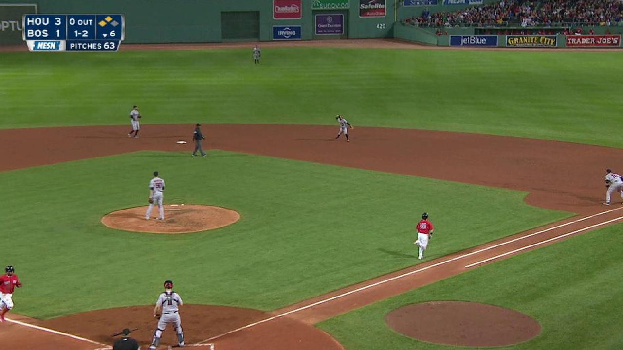 Pedroia's RBI groundout