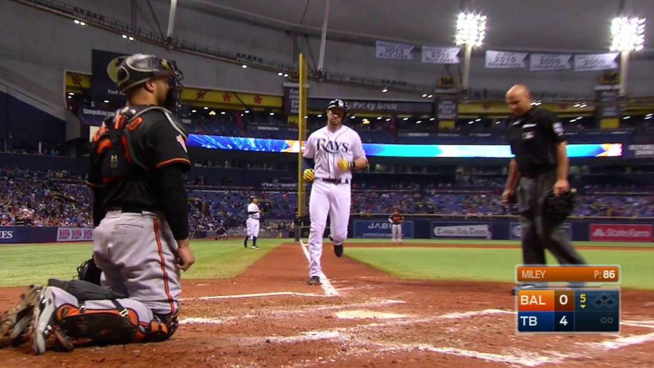 Longoria's solo home run