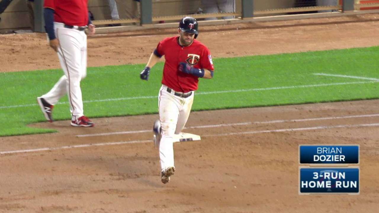 Dozier's three-run dinger
