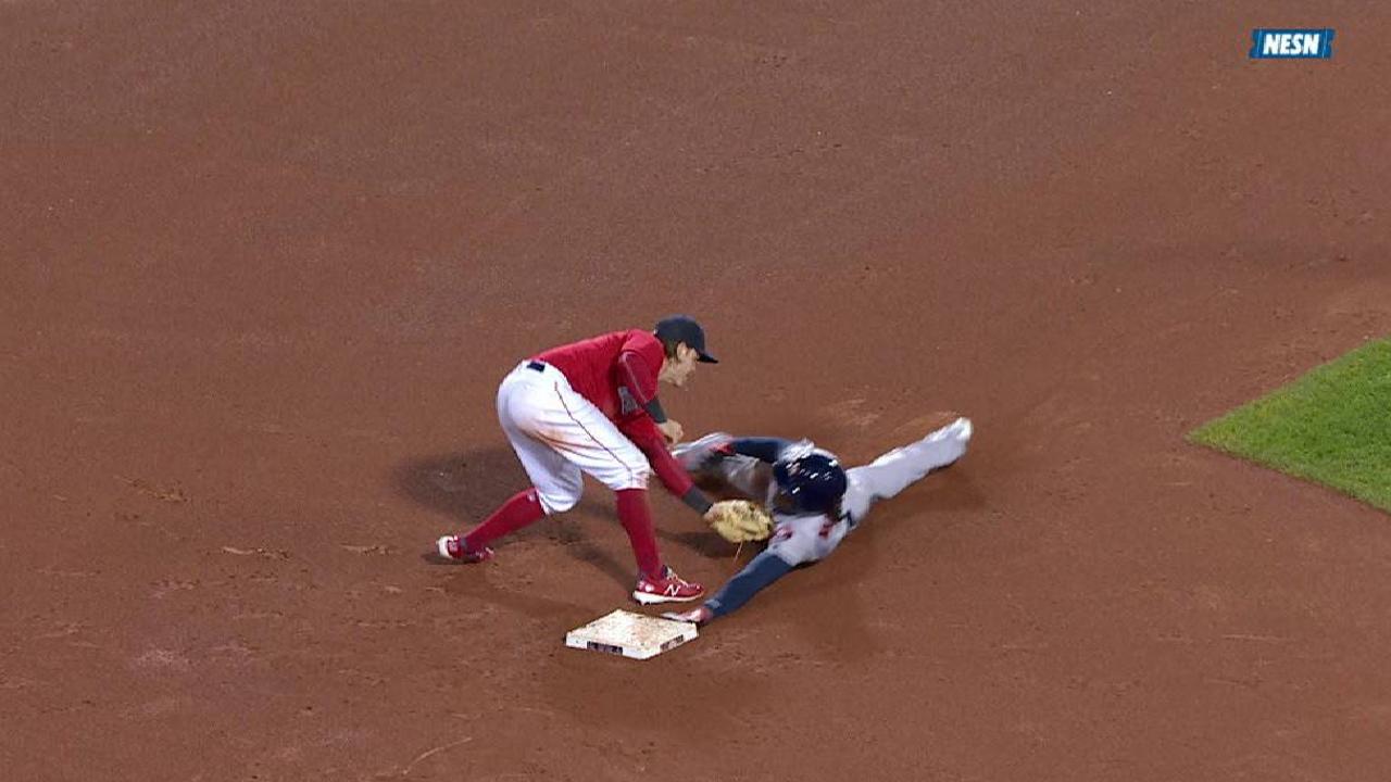 Leon nabs Maybin, call stands