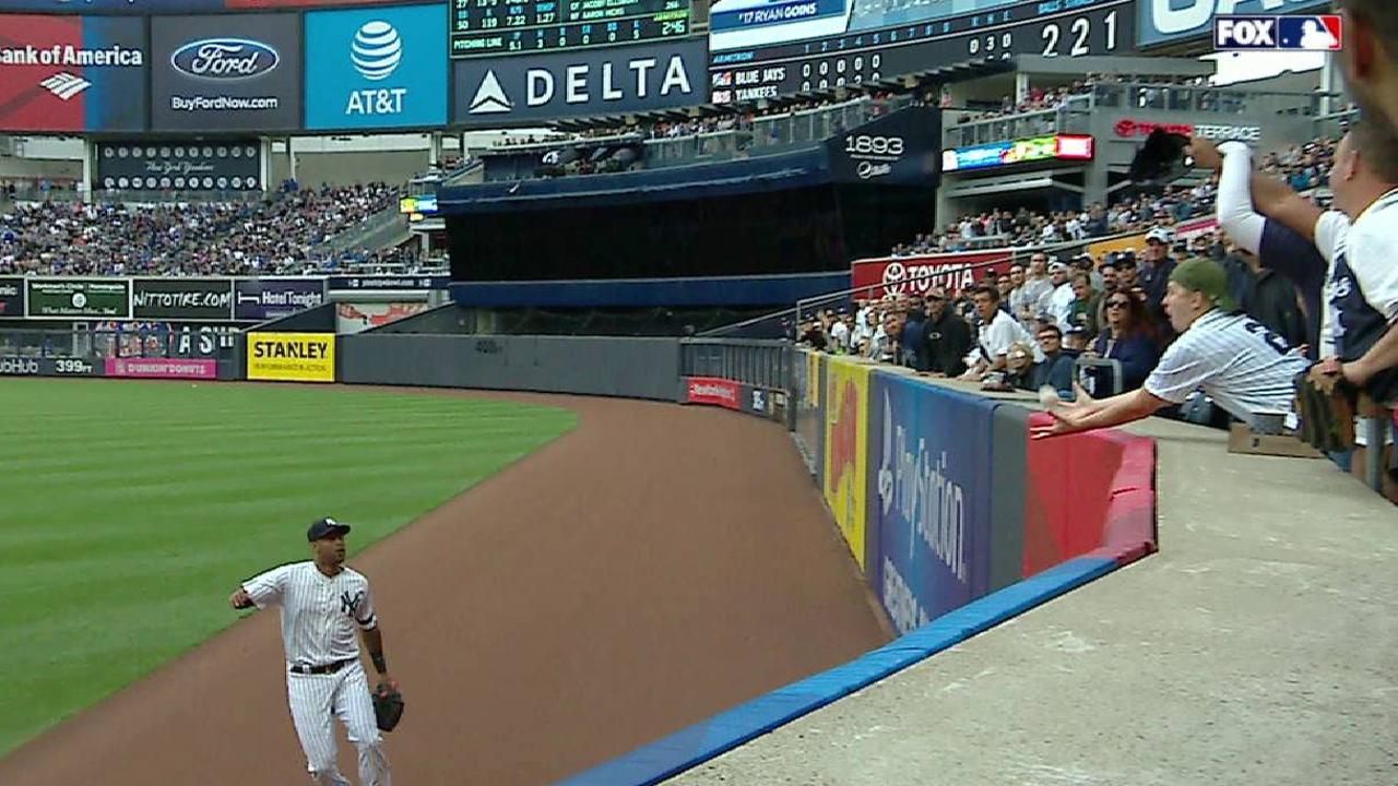 Goins doubles after review