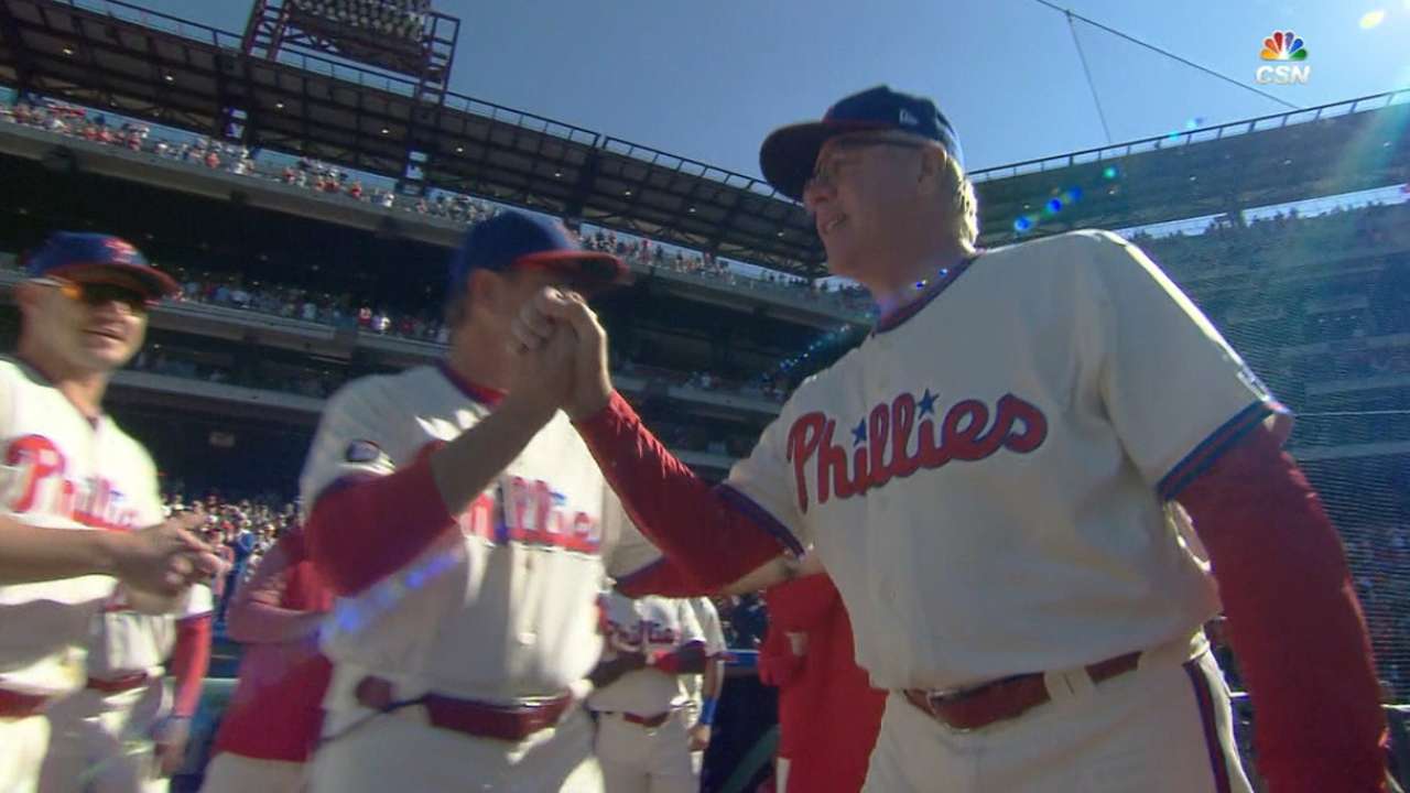 Mackanin receives long ovation in final game