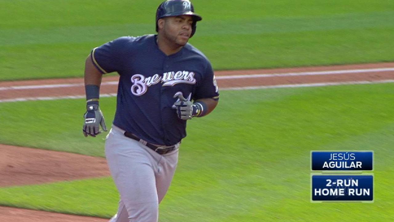 Aguilar's two-run homer