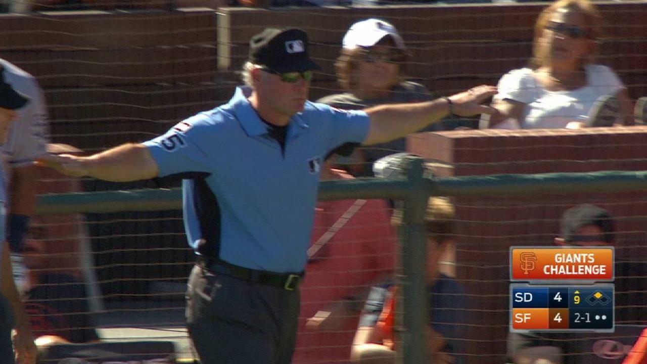 Giants lose challenge call