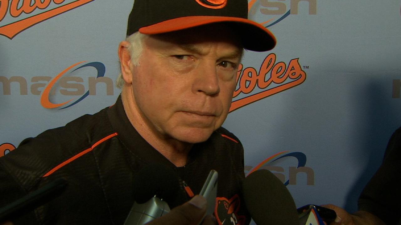 Showalter talks shutout loss