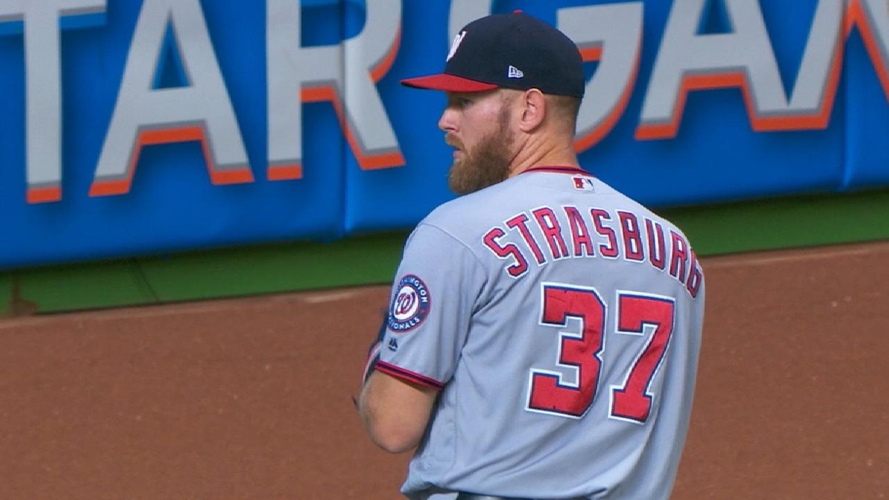 Strasburg named NL Pitcher of the Month