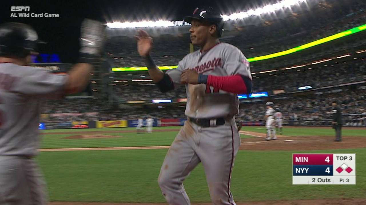 Buxton's RBI fielder's choice