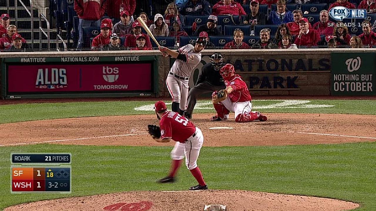 Giants, Nats battle in longest playoff game in history