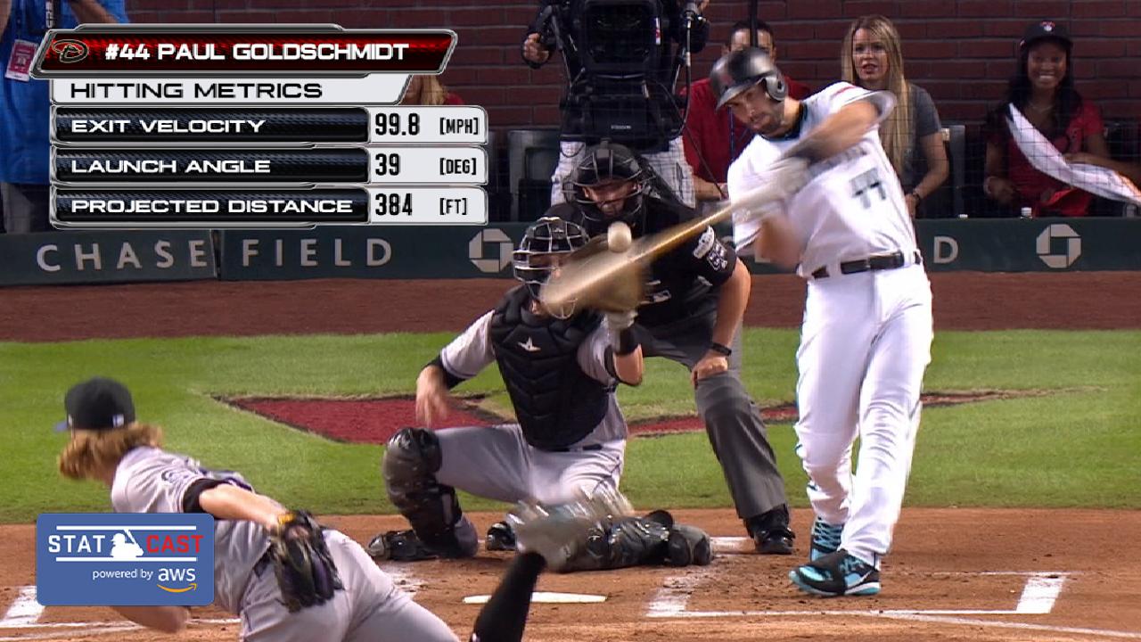 Statcast: Goldy's three-run HR