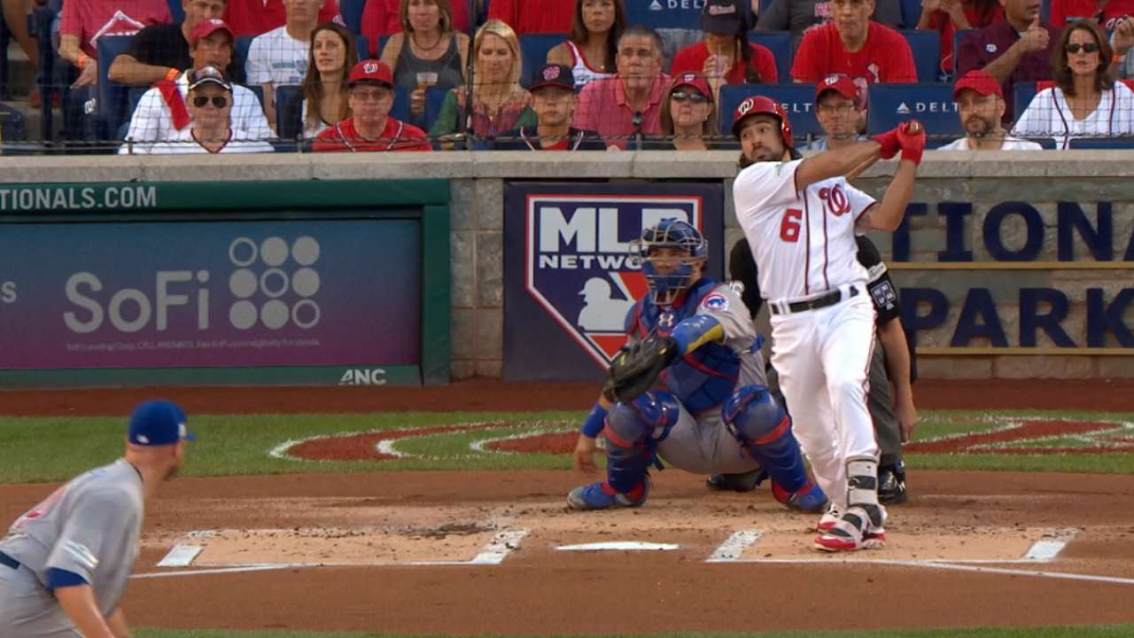 Rendon's solo homer in the 1st