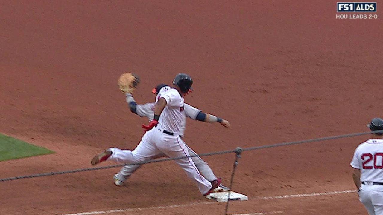 Devers out after call stands