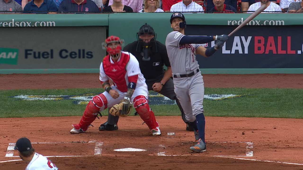 Astros drop Game 3 after Peacock, 'pen falter