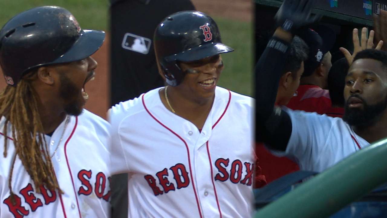 Rookie monster HR, Boston 'pen stop 'Stros