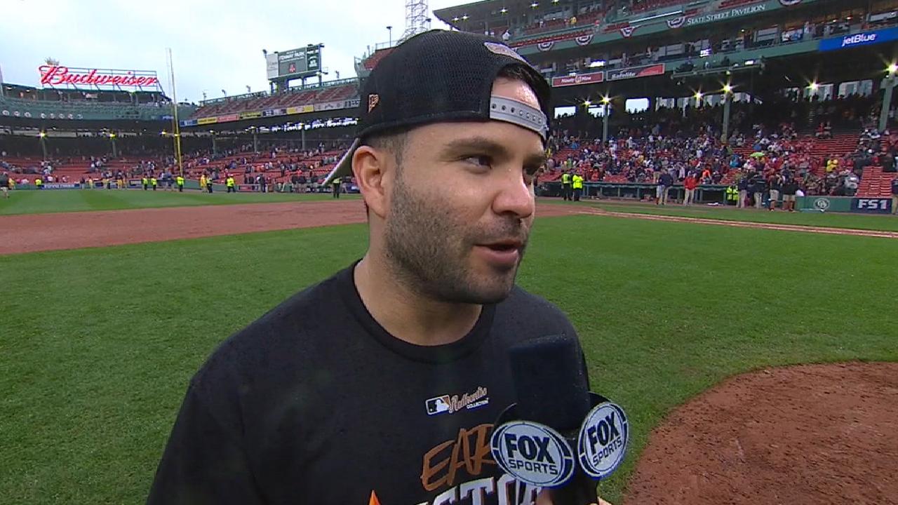 Altuve fields final ALDS out, soaks in moment