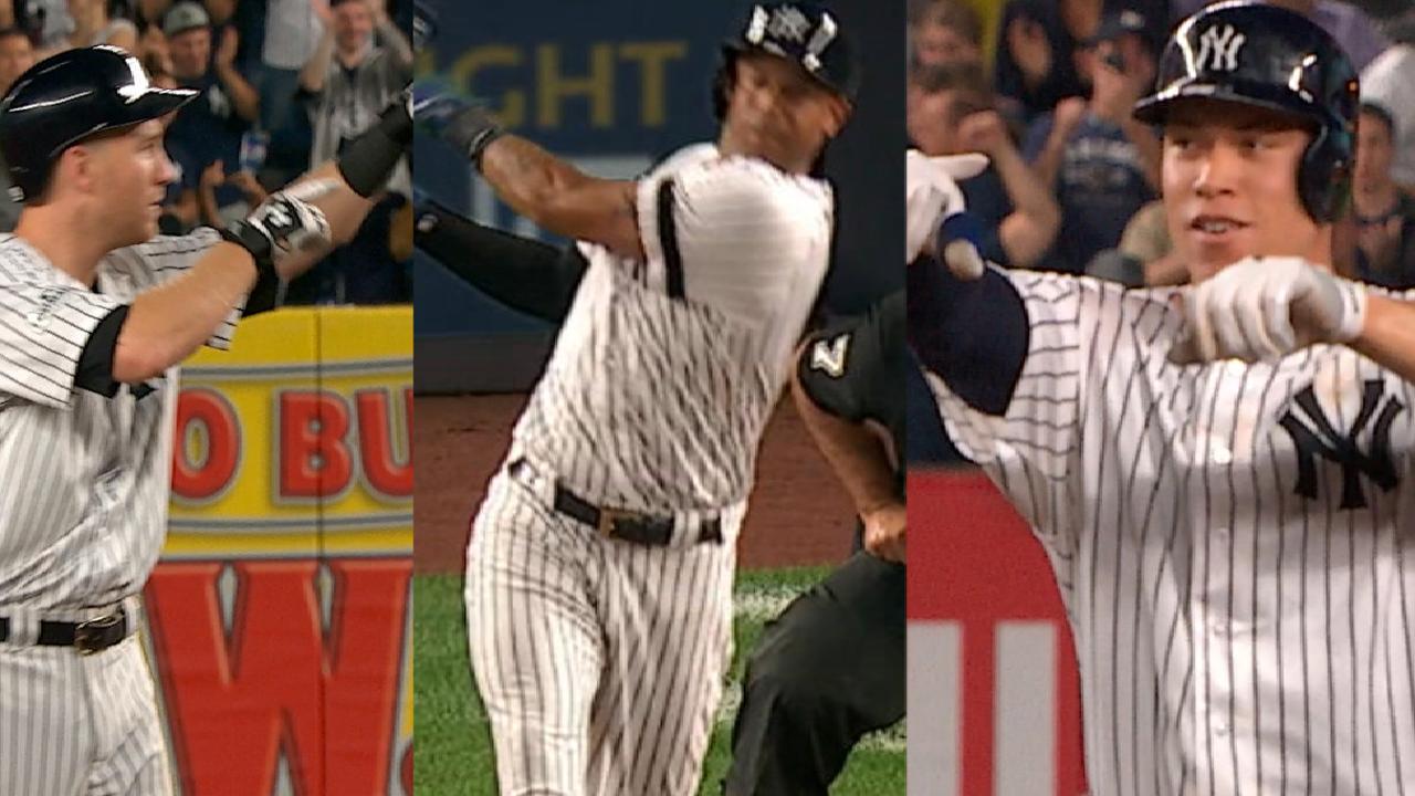 Yankees score four in the 2nd