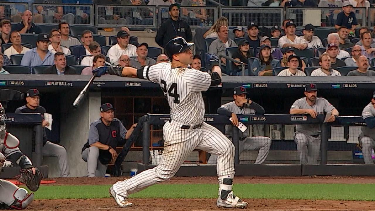Yankees dominan a Indios y fuerzan 5to juego detrás de Severino, bates