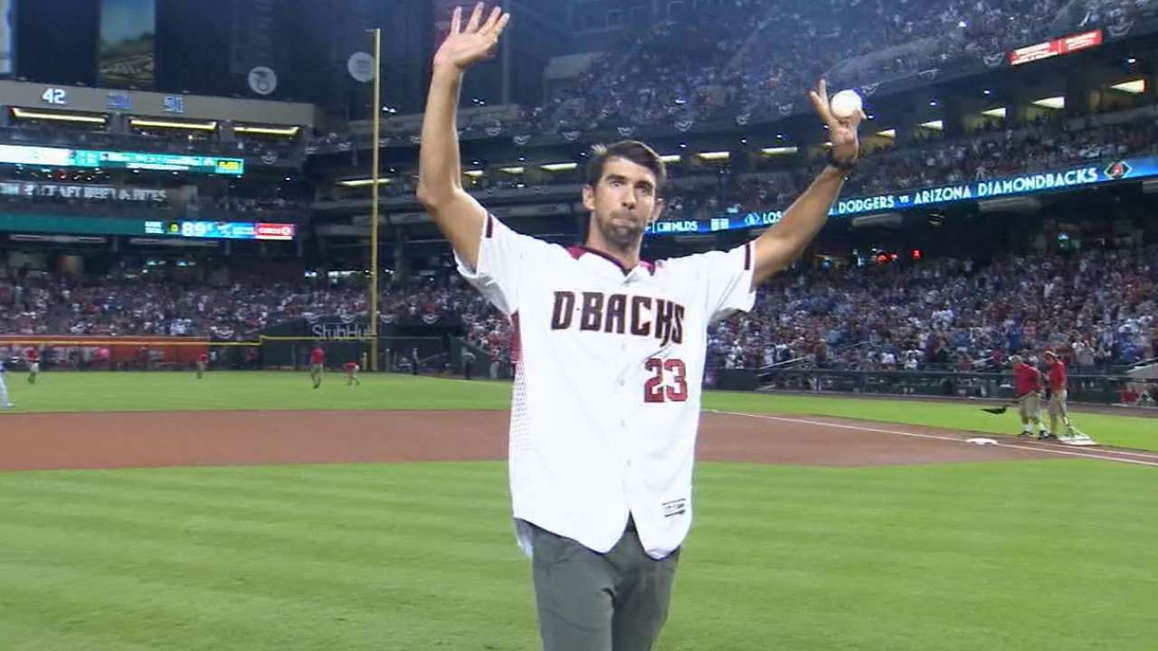 Phelps throws out first pitch