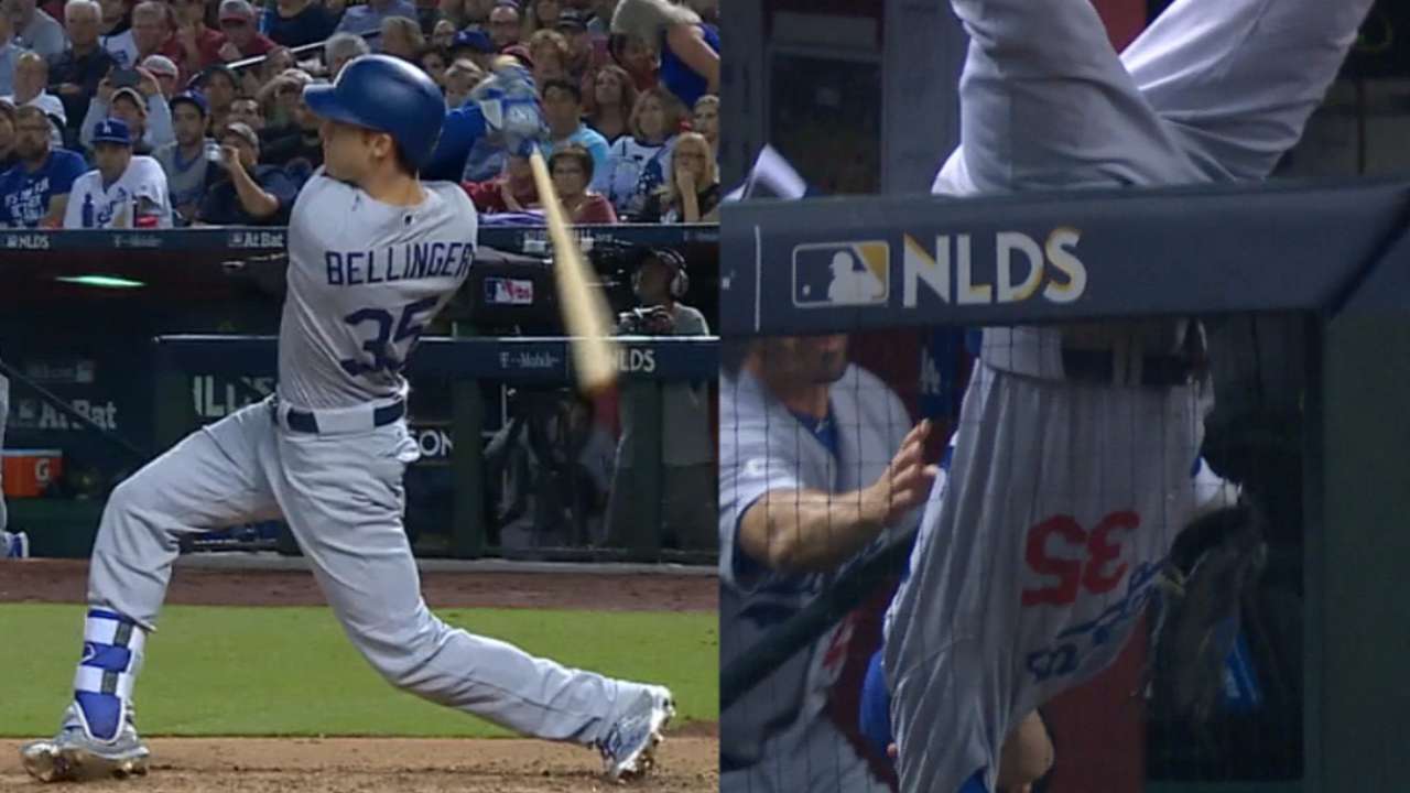 Bellinger dazzles with bat, glove in hometown