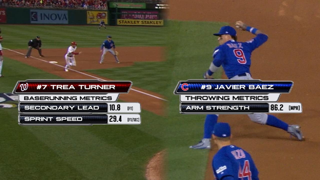 Statcast: Baez throws out Turner