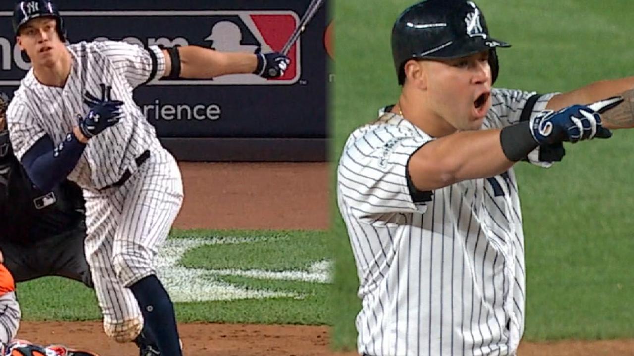 Judge helps Yanks rise in 8th to even ALCS