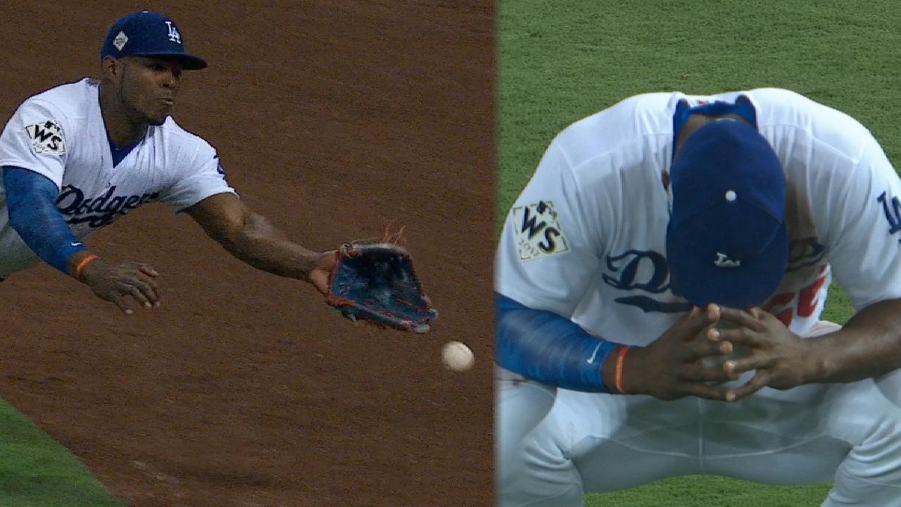 Bregman doubles off Puig's glove