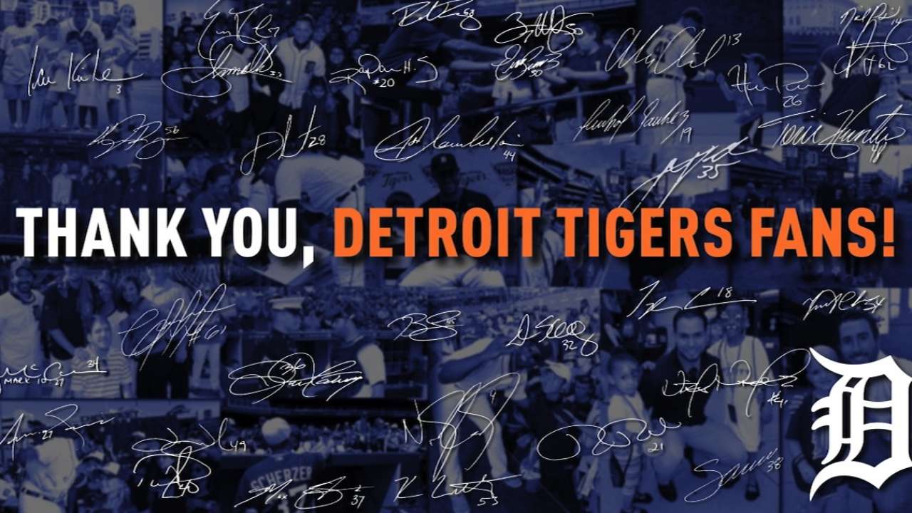 Thank you, Detroit Tigers fans 10/10/2014