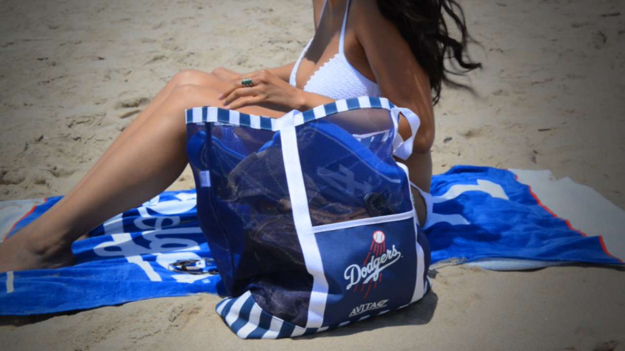 canvas beach bag dodgers