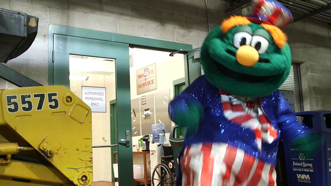 Sister Act: Red Sox Unveil New Mascot Sibling For Wally The Green